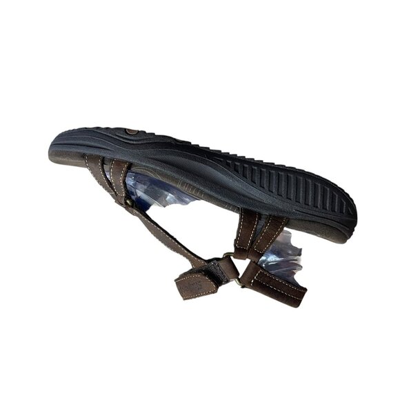 Skechers Shape-Ups Brown Leather Toning Rocker Sandals Womens Size 10 - Picture 5 of 9